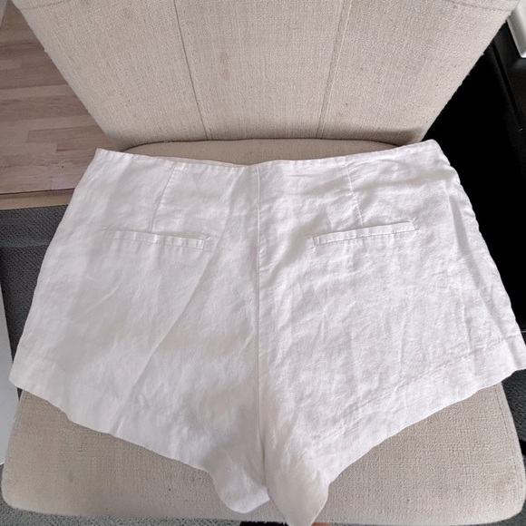 Forever 21 White Linen Shorts - Picture 3 of 8